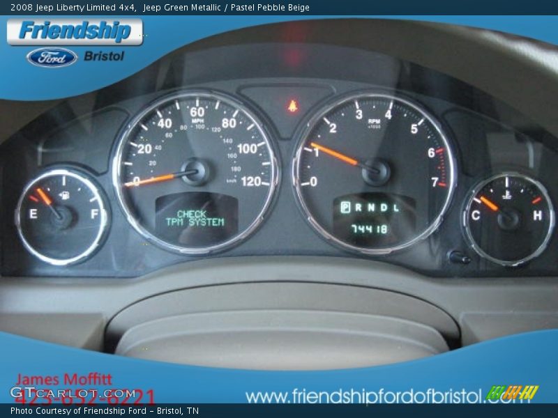 Jeep Green Metallic / Pastel Pebble Beige 2008 Jeep Liberty Limited 4x4