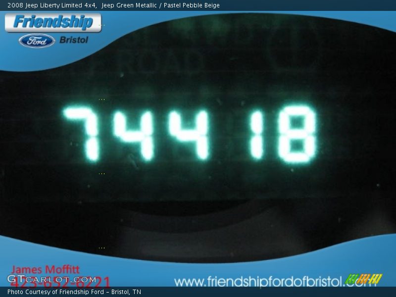 Jeep Green Metallic / Pastel Pebble Beige 2008 Jeep Liberty Limited 4x4