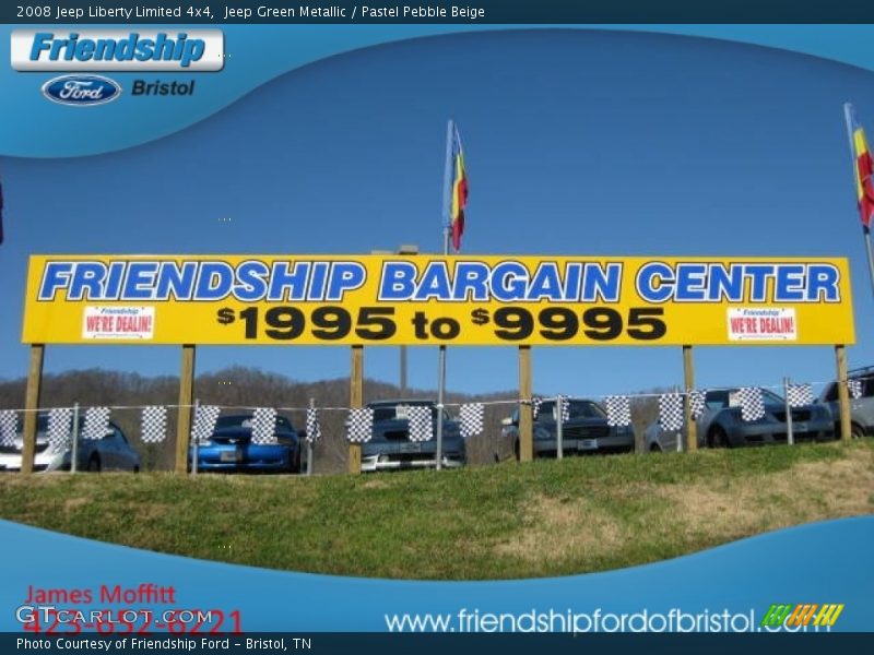 Jeep Green Metallic / Pastel Pebble Beige 2008 Jeep Liberty Limited 4x4