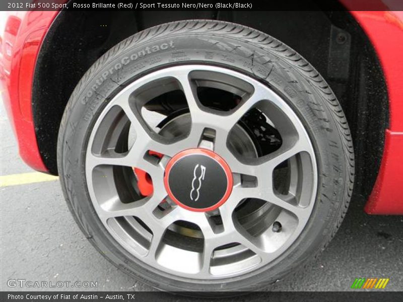 Rosso Brillante (Red) / Sport Tessuto Nero/Nero (Black/Black) 2012 Fiat 500 Sport