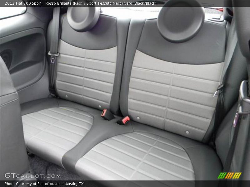 Rosso Brillante (Red) / Sport Tessuto Nero/Nero (Black/Black) 2012 Fiat 500 Sport