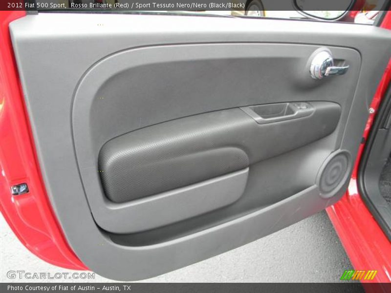 Rosso Brillante (Red) / Sport Tessuto Nero/Nero (Black/Black) 2012 Fiat 500 Sport