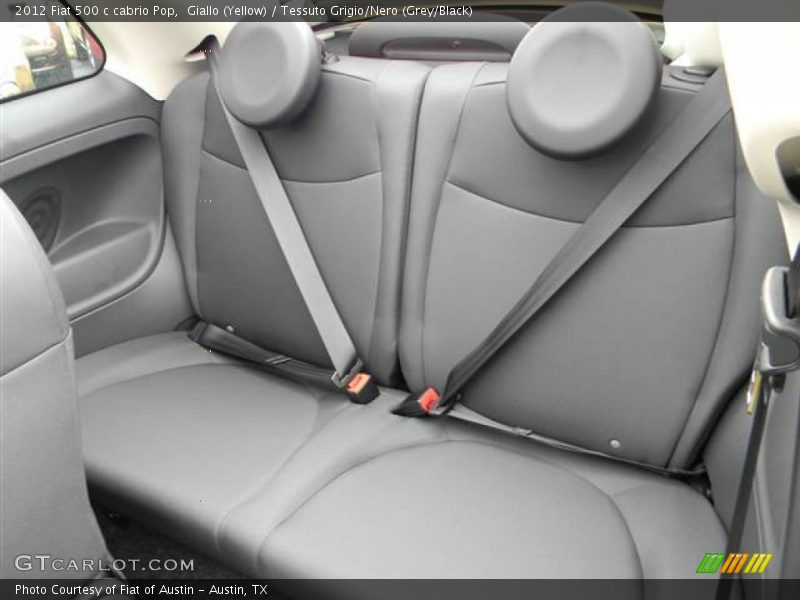 Giallo (Yellow) / Tessuto Grigio/Nero (Grey/Black) 2012 Fiat 500 c cabrio Pop