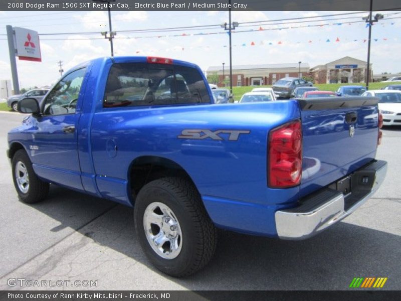 Electric Blue Pearl / Medium Slate Gray 2008 Dodge Ram 1500 SXT Regular Cab