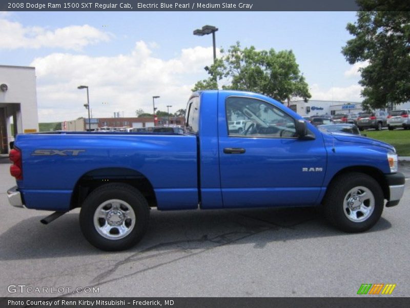 Electric Blue Pearl / Medium Slate Gray 2008 Dodge Ram 1500 SXT Regular Cab