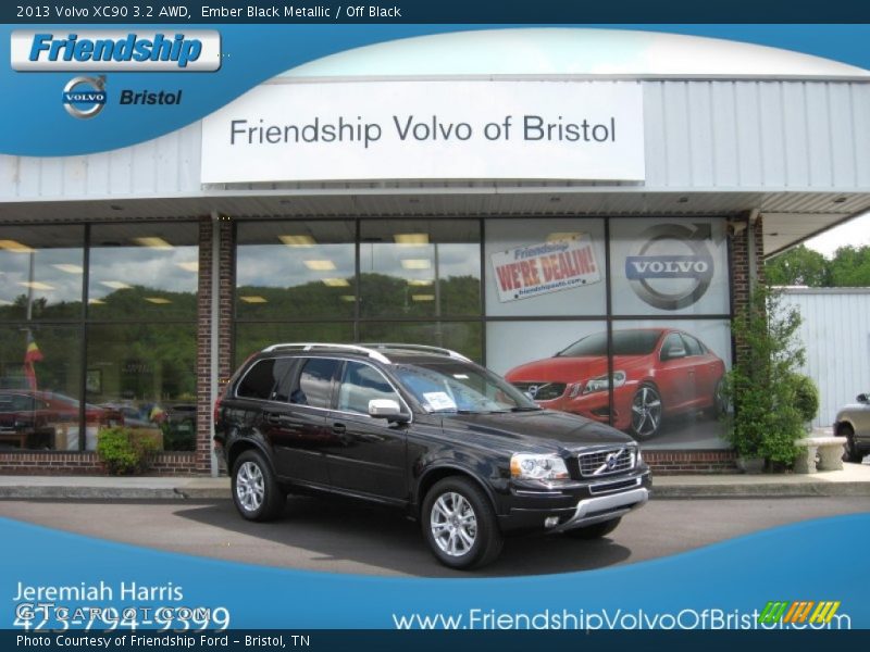 Ember Black Metallic / Off Black 2013 Volvo XC90 3.2 AWD