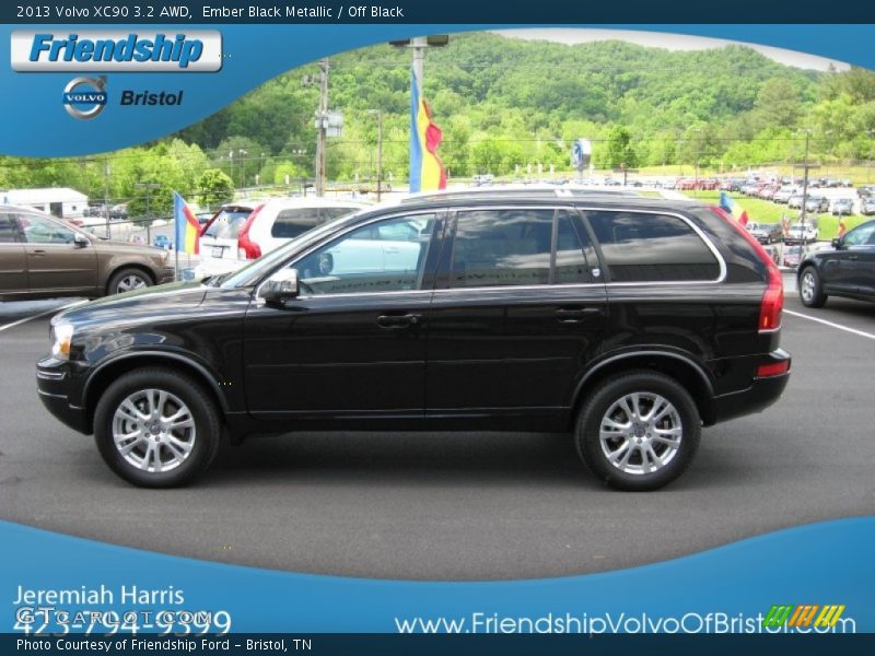 Ember Black Metallic / Off Black 2013 Volvo XC90 3.2 AWD