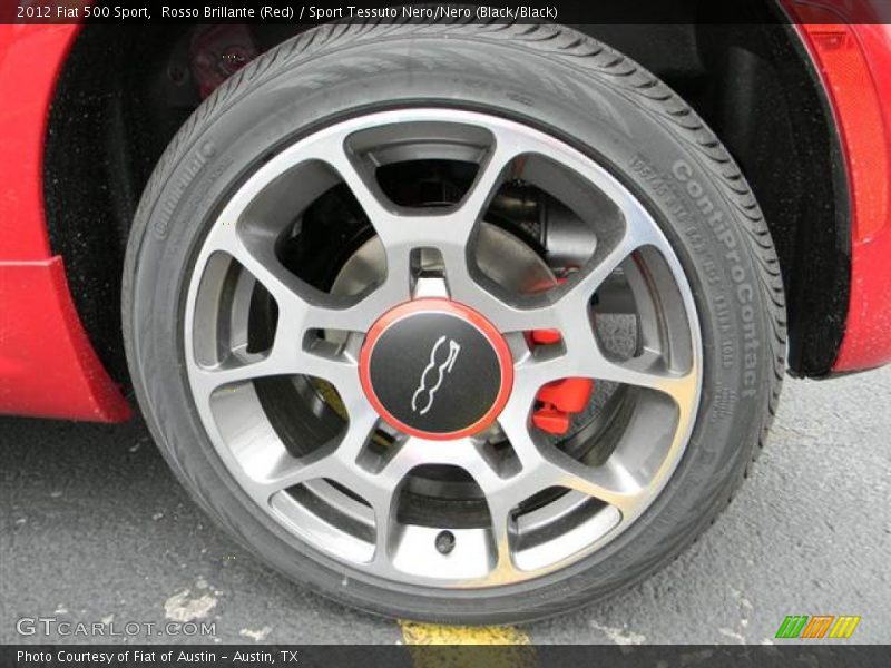 Rosso Brillante (Red) / Sport Tessuto Nero/Nero (Black/Black) 2012 Fiat 500 Sport