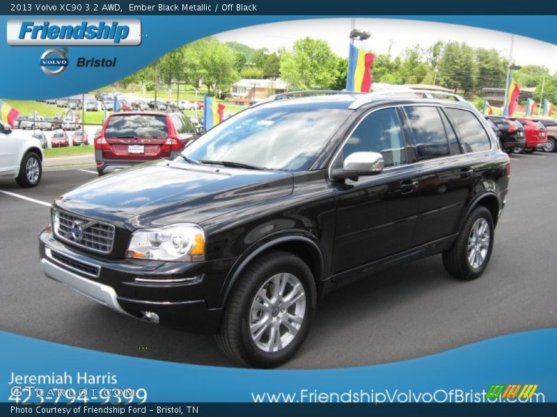 Ember Black Metallic / Off Black 2013 Volvo XC90 3.2 AWD