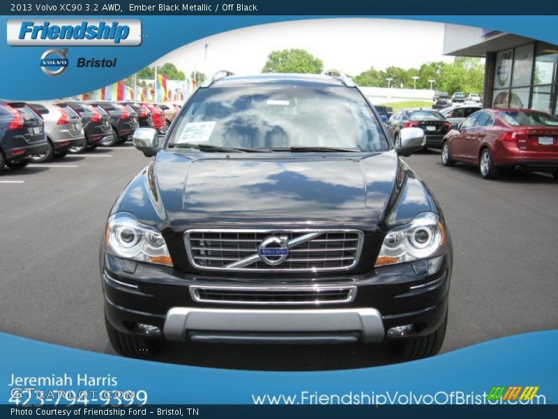 Ember Black Metallic / Off Black 2013 Volvo XC90 3.2 AWD