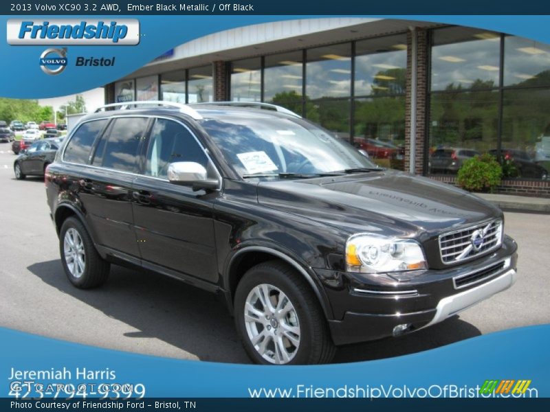 Ember Black Metallic / Off Black 2013 Volvo XC90 3.2 AWD