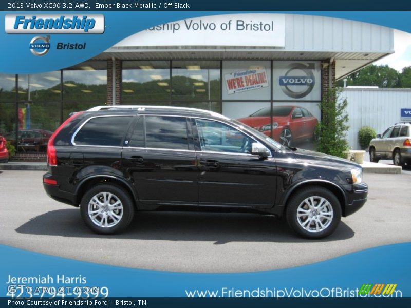 Ember Black Metallic / Off Black 2013 Volvo XC90 3.2 AWD