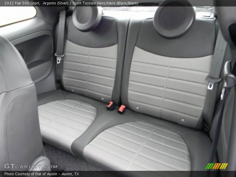 Argento (Silver) / Sport Tessuto Nero/Nero (Black/Black) 2012 Fiat 500 Sport