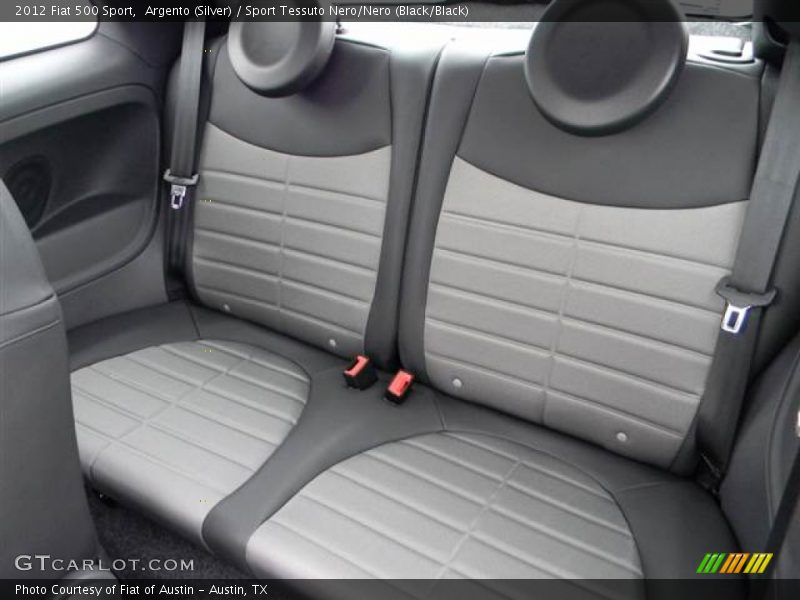 Argento (Silver) / Sport Tessuto Nero/Nero (Black/Black) 2012 Fiat 500 Sport