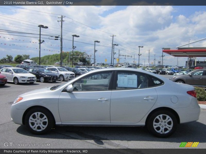 Quicksilver / Gray 2010 Hyundai Elantra GLS