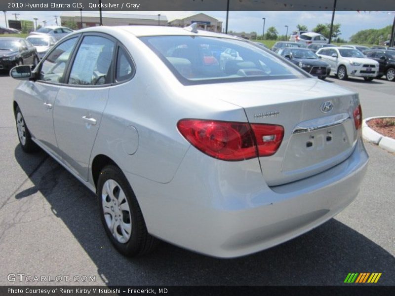 Quicksilver / Gray 2010 Hyundai Elantra GLS