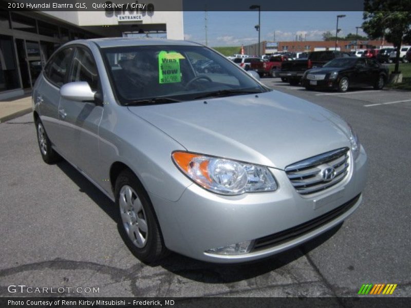 Quicksilver / Gray 2010 Hyundai Elantra GLS