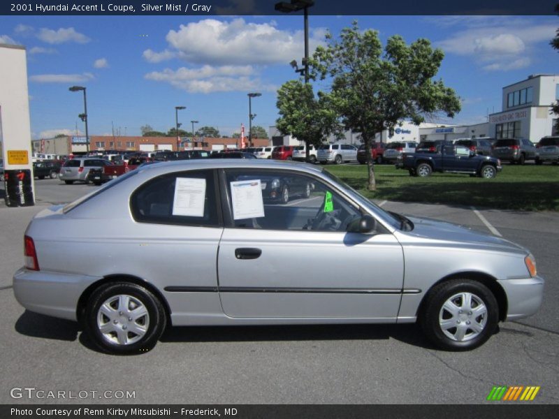  2001 Accent L Coupe Silver Mist