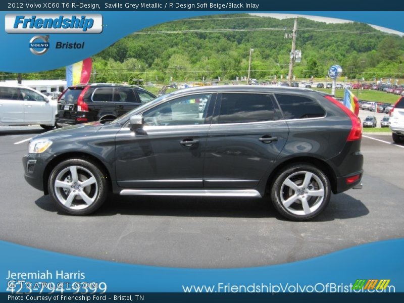 Saville Grey Metallic / R Design Soft Beige/Black Inlay 2012 Volvo XC60 T6 R-Design