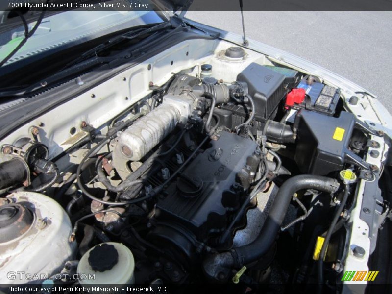 Silver Mist / Gray 2001 Hyundai Accent L Coupe