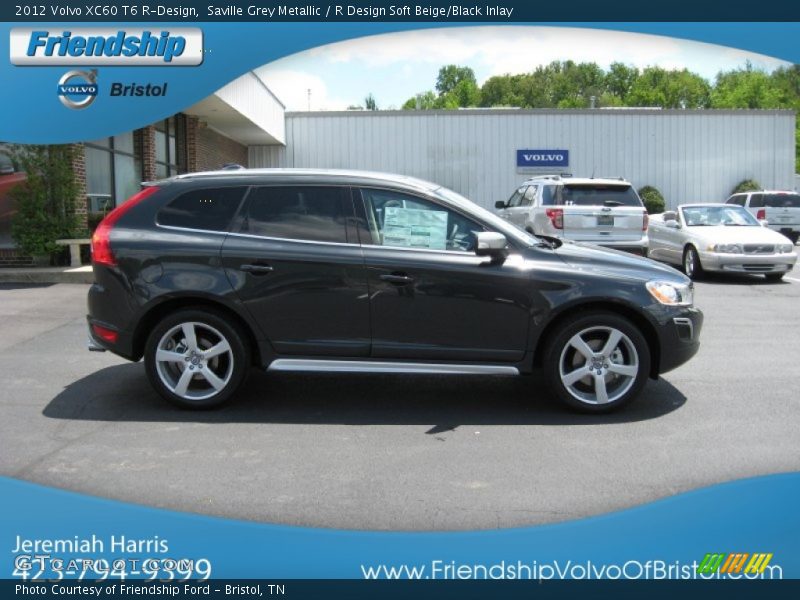 Saville Grey Metallic / R Design Soft Beige/Black Inlay 2012 Volvo XC60 T6 R-Design