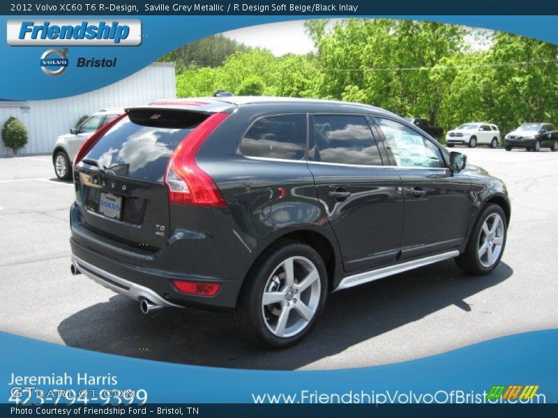 Saville Grey Metallic / R Design Soft Beige/Black Inlay 2012 Volvo XC60 T6 R-Design