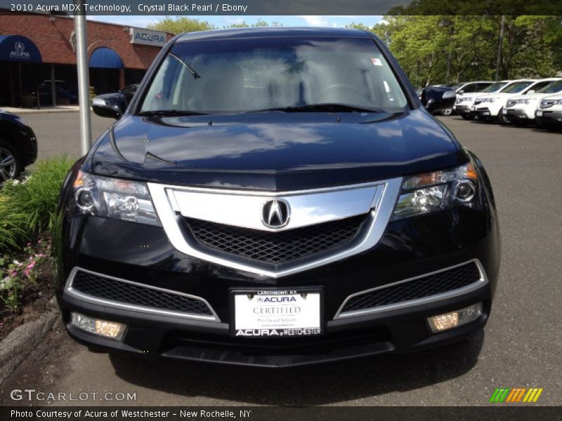 Crystal Black Pearl / Ebony 2010 Acura MDX Technology