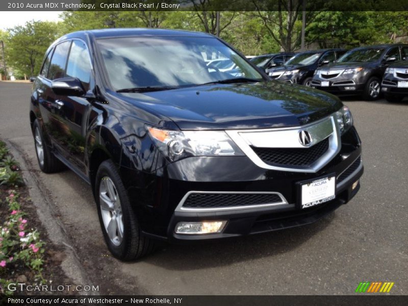 Crystal Black Pearl / Ebony 2010 Acura MDX Technology