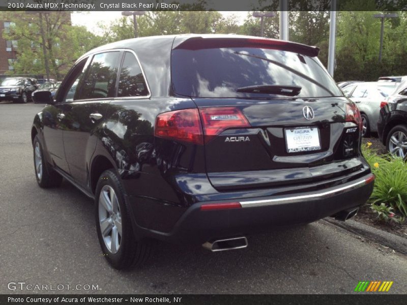 Crystal Black Pearl / Ebony 2010 Acura MDX Technology