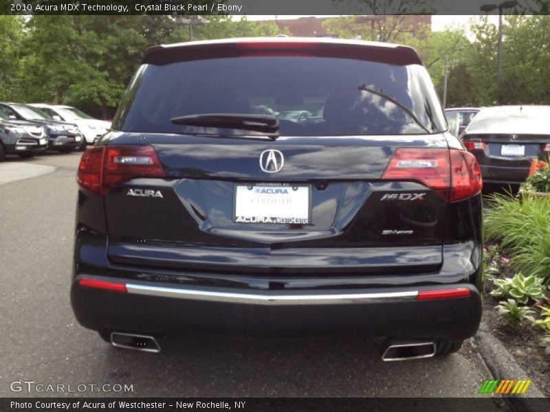 Crystal Black Pearl / Ebony 2010 Acura MDX Technology