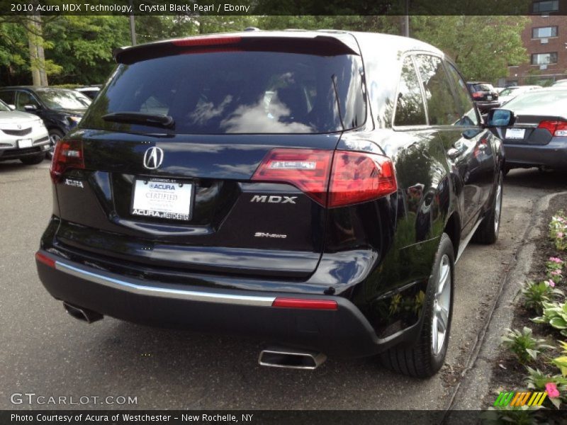 Crystal Black Pearl / Ebony 2010 Acura MDX Technology