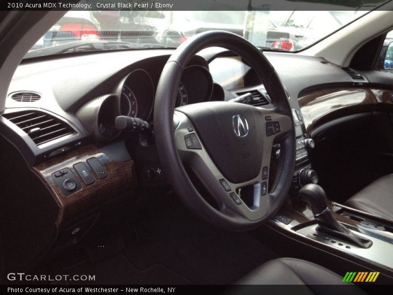 Crystal Black Pearl / Ebony 2010 Acura MDX Technology