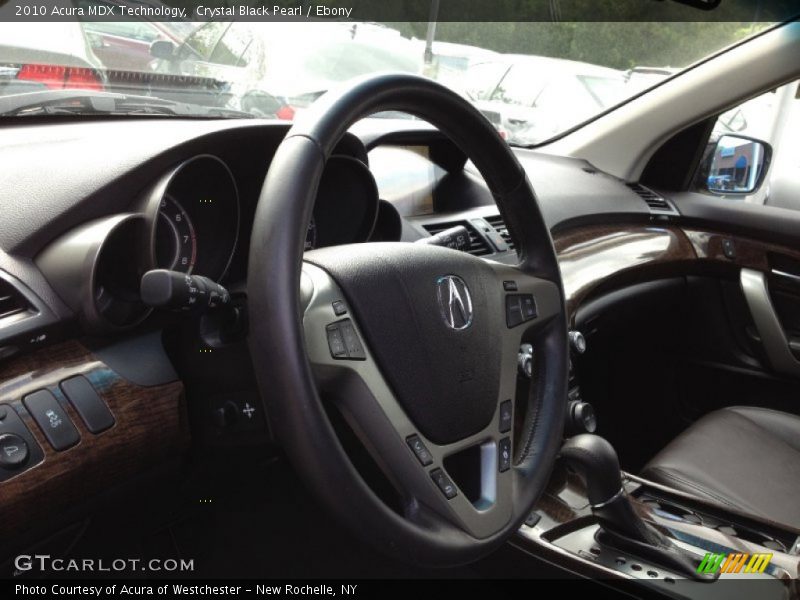 Crystal Black Pearl / Ebony 2010 Acura MDX Technology