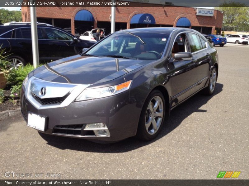 Polished Metal Metallic / Umber/Ebony 2009 Acura TL 3.7 SH-AWD