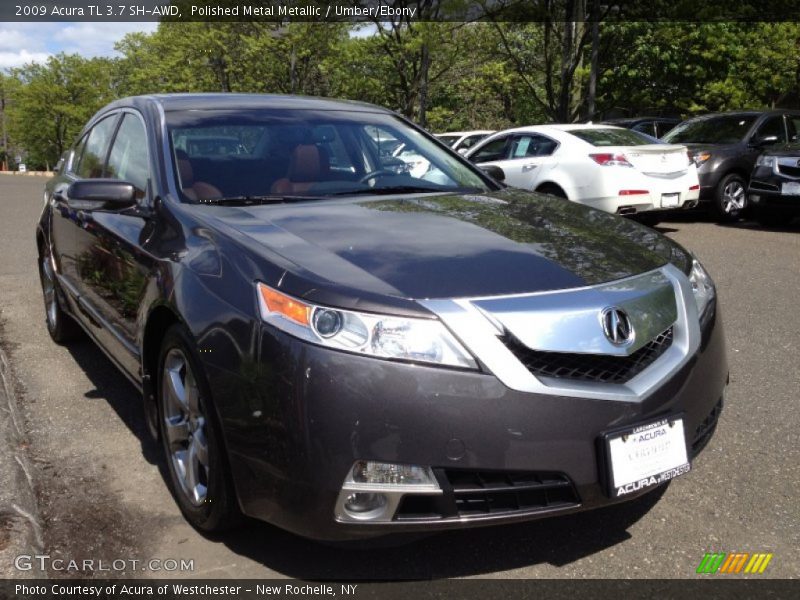 Polished Metal Metallic / Umber/Ebony 2009 Acura TL 3.7 SH-AWD