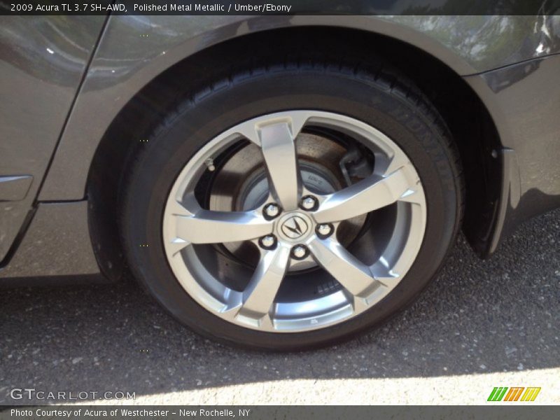 Polished Metal Metallic / Umber/Ebony 2009 Acura TL 3.7 SH-AWD