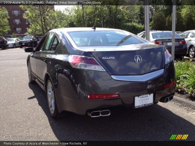 Polished Metal Metallic / Umber/Ebony 2009 Acura TL 3.7 SH-AWD