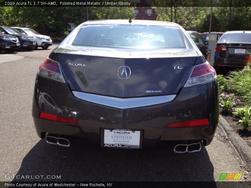 Polished Metal Metallic / Umber/Ebony 2009 Acura TL 3.7 SH-AWD