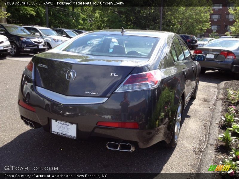 Polished Metal Metallic / Umber/Ebony 2009 Acura TL 3.7 SH-AWD