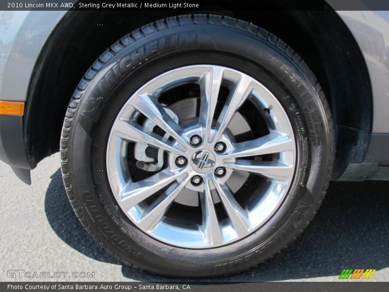 Sterling Grey Metallic / Medium Light Stone 2010 Lincoln MKX AWD