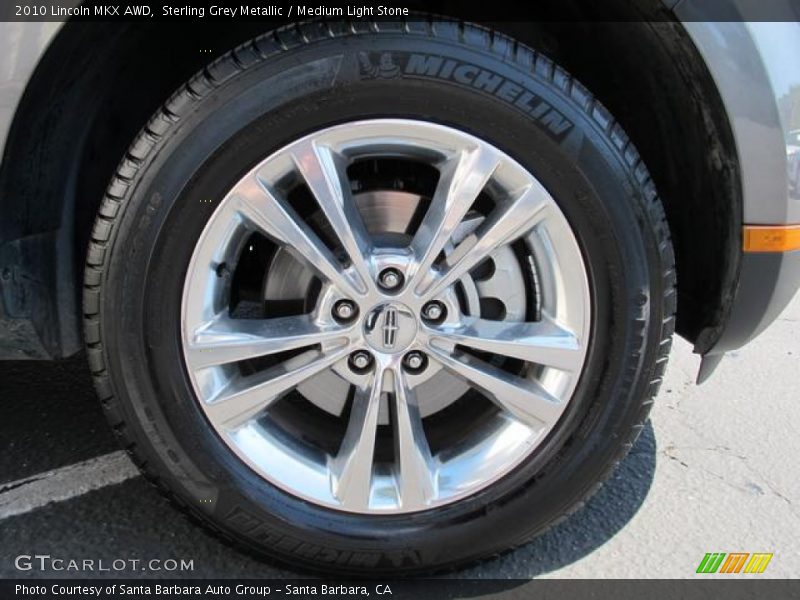 Sterling Grey Metallic / Medium Light Stone 2010 Lincoln MKX AWD