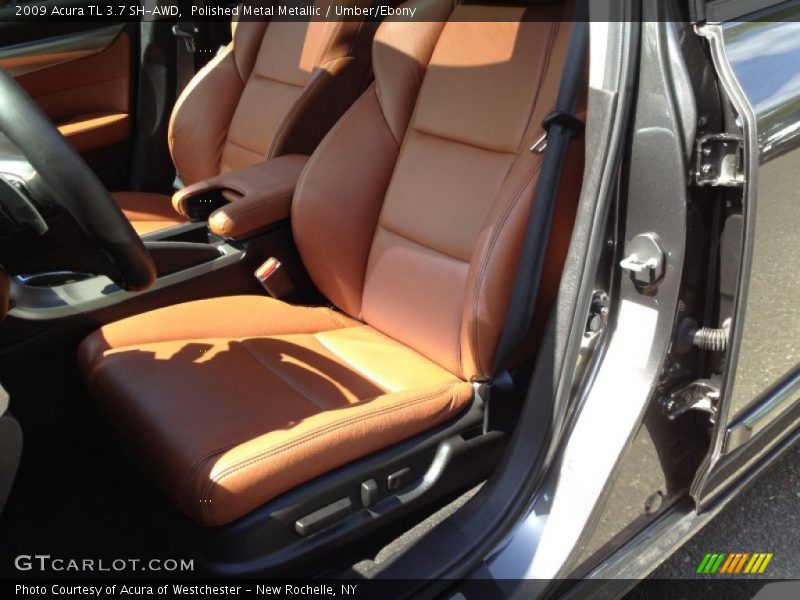 Polished Metal Metallic / Umber/Ebony 2009 Acura TL 3.7 SH-AWD