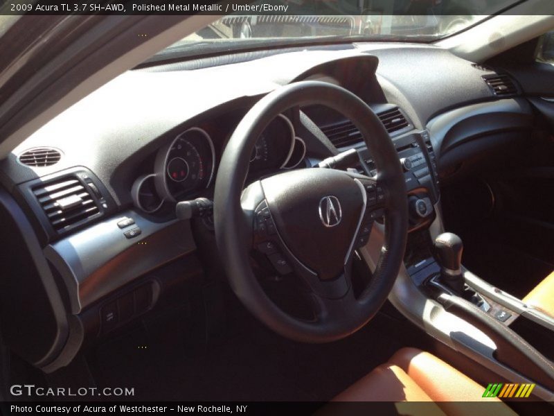 Polished Metal Metallic / Umber/Ebony 2009 Acura TL 3.7 SH-AWD