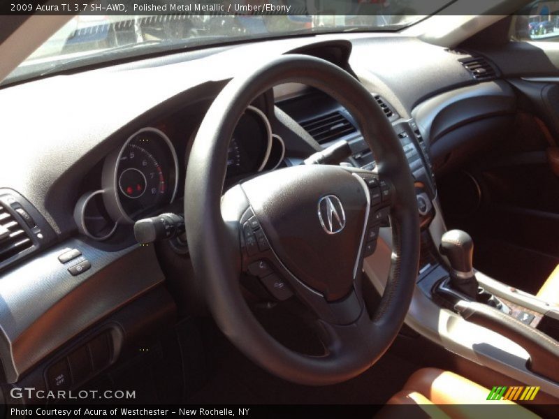Polished Metal Metallic / Umber/Ebony 2009 Acura TL 3.7 SH-AWD