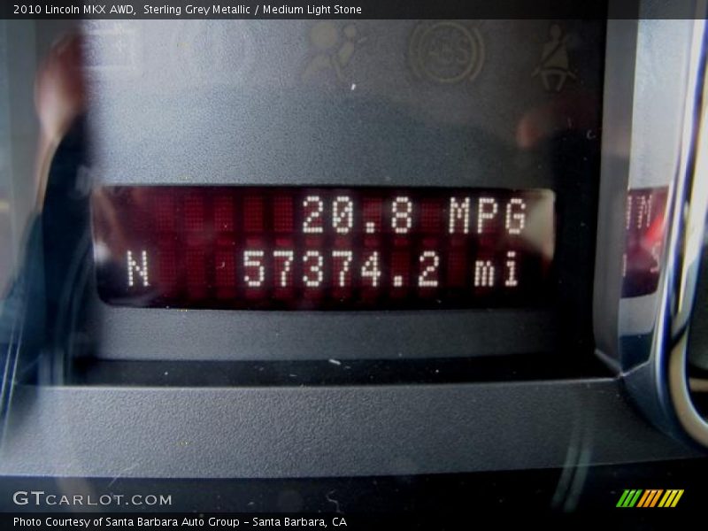 Sterling Grey Metallic / Medium Light Stone 2010 Lincoln MKX AWD
