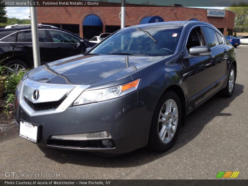 Polished Metal Metallic / Ebony 2010 Acura TL 3.5