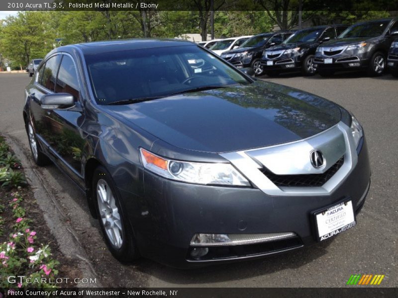 Polished Metal Metallic / Ebony 2010 Acura TL 3.5