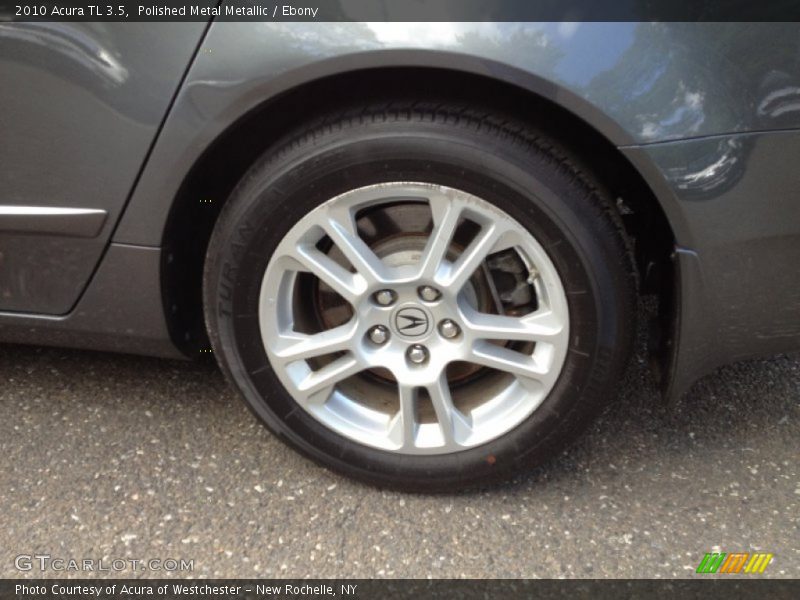 Polished Metal Metallic / Ebony 2010 Acura TL 3.5