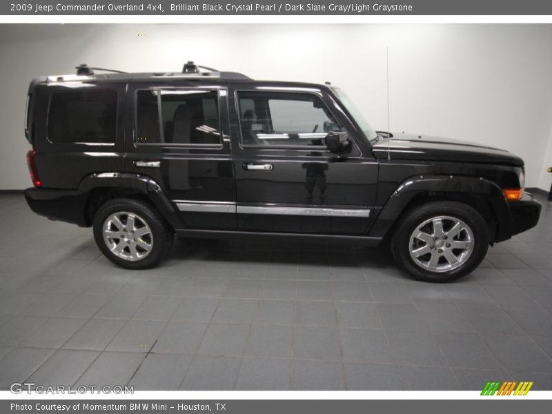 Brilliant Black Crystal Pearl / Dark Slate Gray/Light Graystone 2009 Jeep Commander Overland 4x4