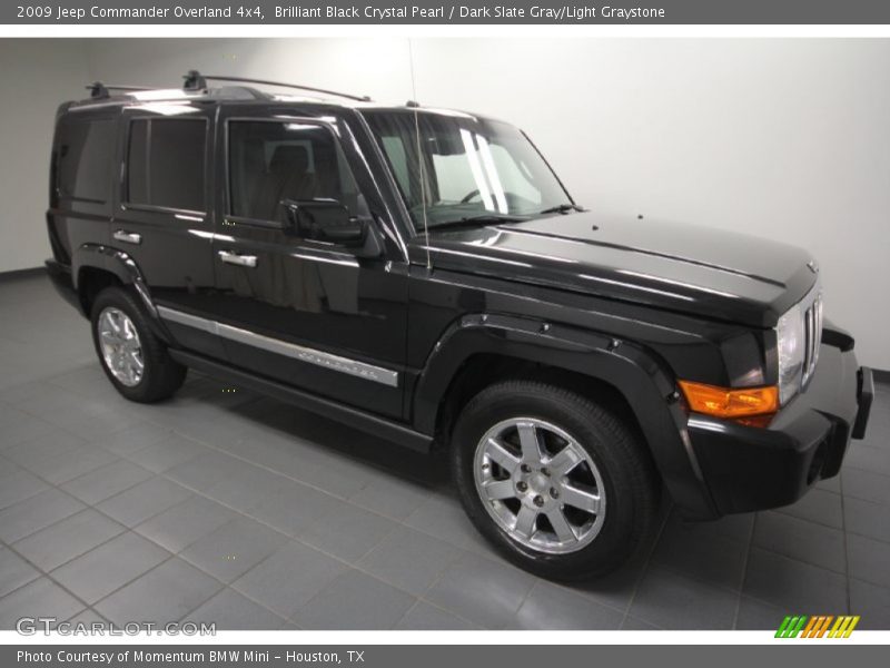 Brilliant Black Crystal Pearl / Dark Slate Gray/Light Graystone 2009 Jeep Commander Overland 4x4
